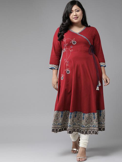 kaantha work anarkali kurta - 17937962 - Very Small Image - 1