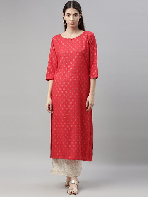 ethnic motifs kurta palazzo set - 17948355 - Very Small Image - 1