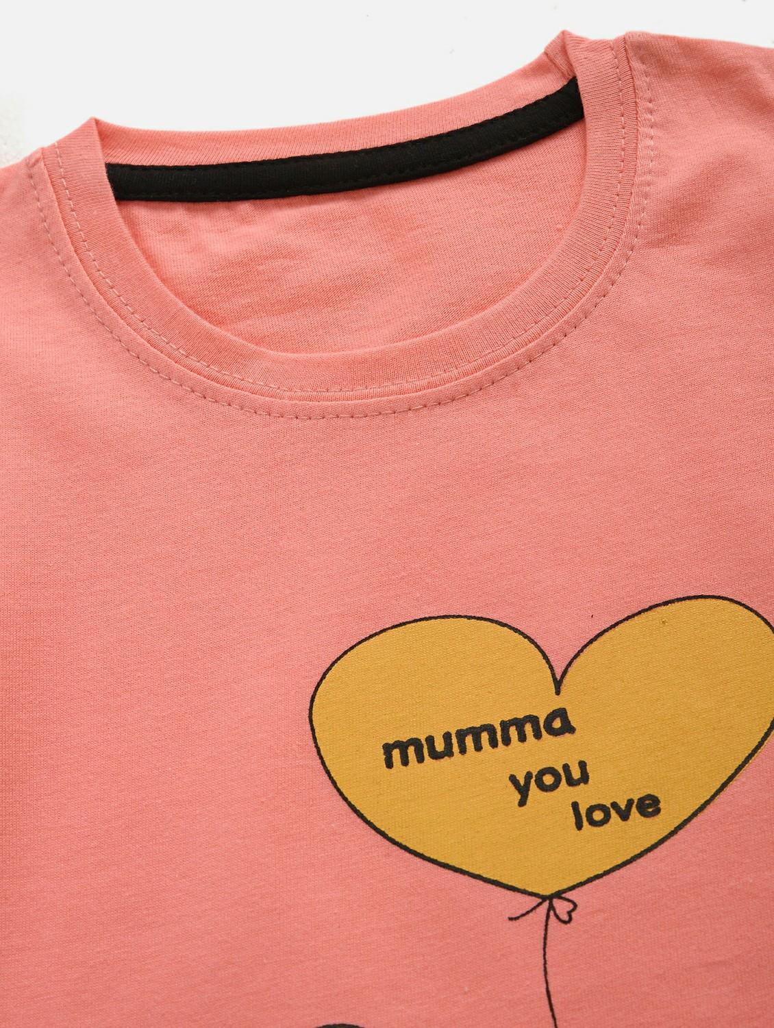round neck printed nightwear pajama set - 17948369 - Standard Image - 4