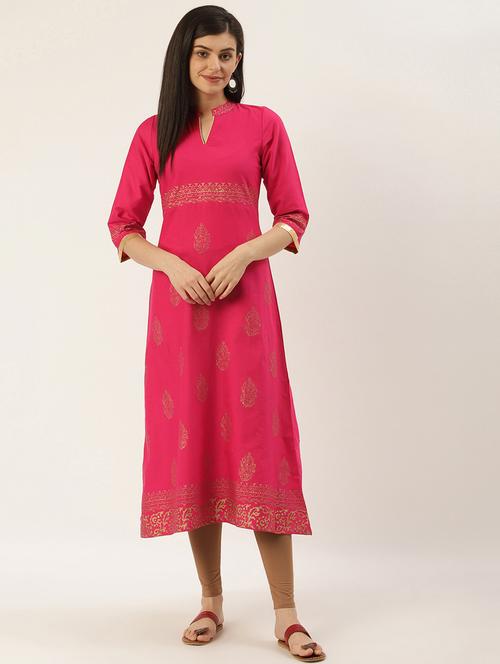 women's straight kurta - 17948967 - Very Small Image - 1