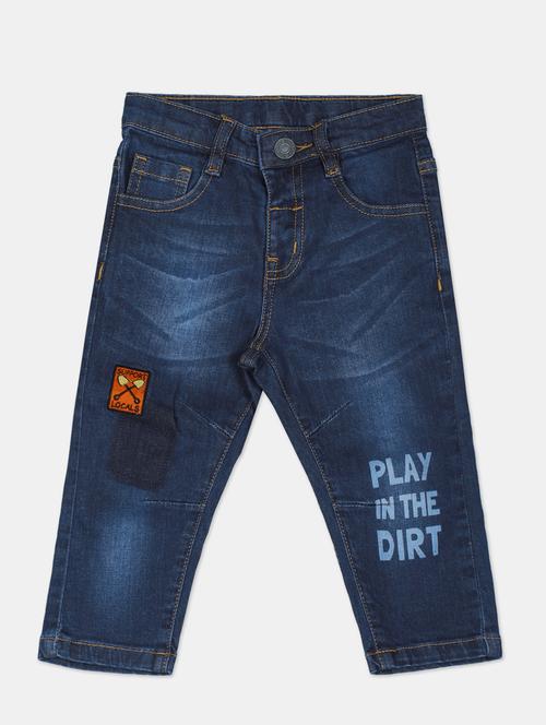 dark blue washed denim jean - 17950185 - Very Small Image - 1