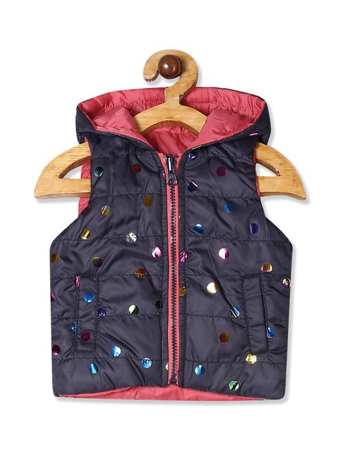 navy blue printed jacket  - 17951364 - Very Small Image - 1