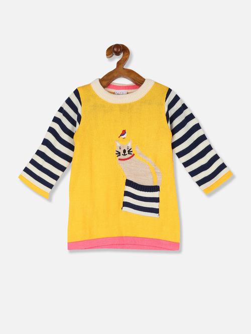 yellow printed sweater - 17951400 - Very Small Image - 1