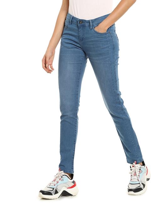 mid rise stone washed denim jeans  - 17951475 - Very Small Image - 1