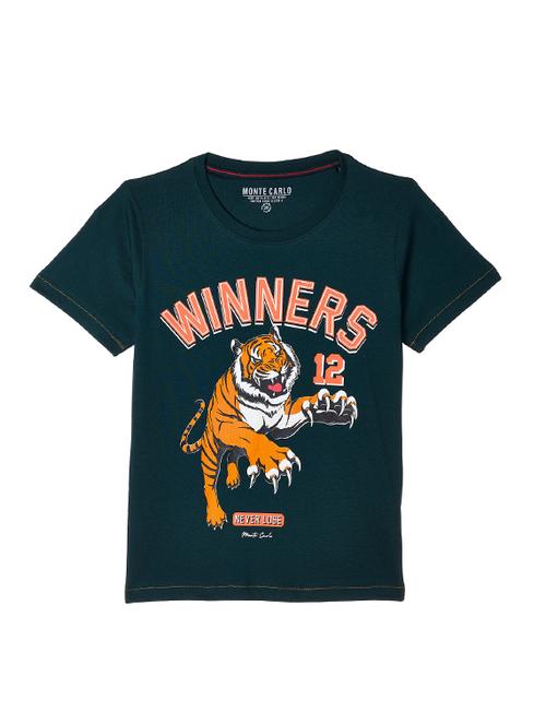 round neck printed  t-shirt - 17952388 - Very Small Image - 1