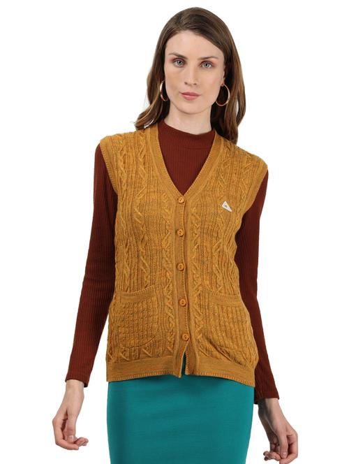 v neck solid cardigan - 17952999 - Very Small Image - 1