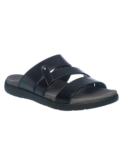 black synthetic & mesh slip on sandals - 17956205 - Very Small Image - 1