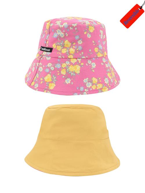 pack of 2 multi colored printed bucket hat - 17956233 - Very Small Image - 1