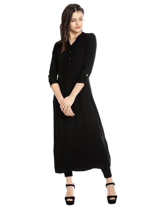 solid straight kurta - 17956527 - Very Small Image - 1