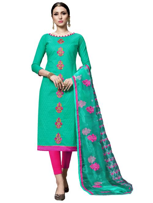 embroidered unstitched suit set  - 17956657 - Very Small Image - 1