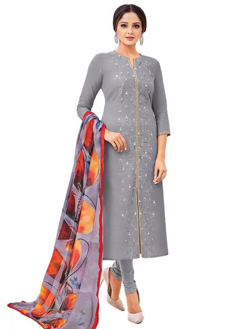 embroidered unstitched suit set  - 17956915 - Very Small Image - 1