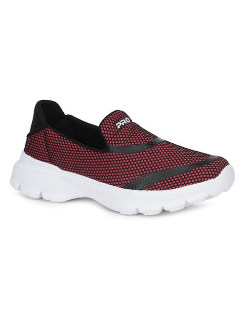 maroon slip on sports shoe - 17958376 - Very Small Image - 1