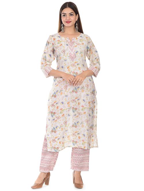 printed kurta palazzo set - 17958429 - Very Small Image - 1