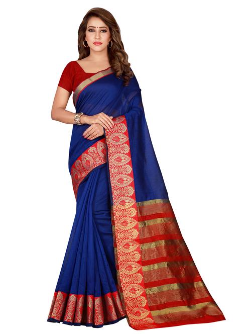 jacquard work woven saree - 17958736 - Very Small Image - 1