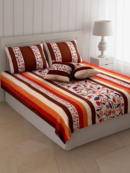 jaipurfabric bedsheet magnificient motif silk double bed cover - 17959390 - Very Small Image - 1