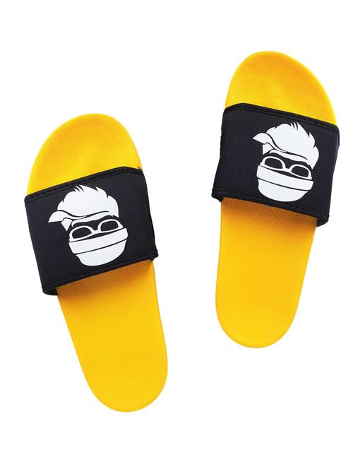 yellow rubber slip on flip flops - 17959753 - Very Small Image - 1