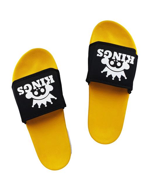 yellow rubber slip on flip flops - 17959758 - Very Small Image - 1