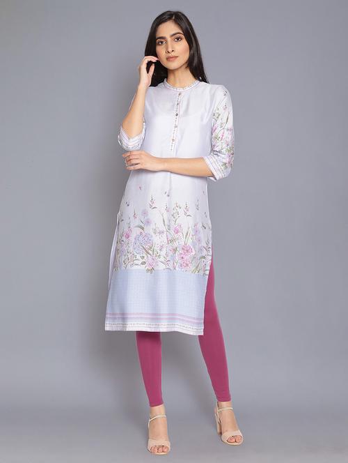 women's straight kurta - 17960398 - Very Small Image - 1