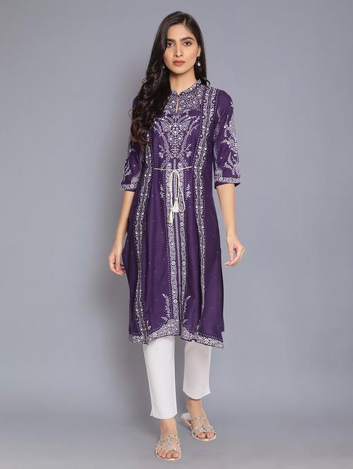 women's straight kurta - 17960423 - Very Small Image - 1