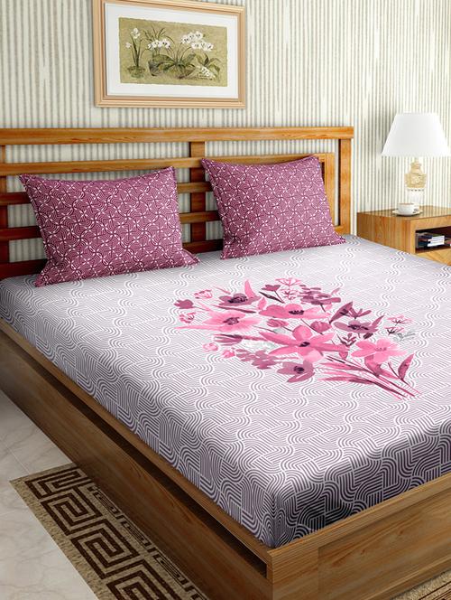 pink cotton bedsheet - 17961224 - Very Small Image - 1