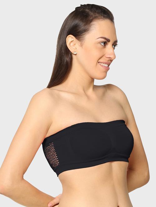 black solid tube bra - 17963075 - Very Small Image - 1