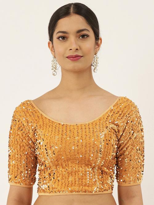 beige sequined blouse - 17964957 - Very Small Image - 1