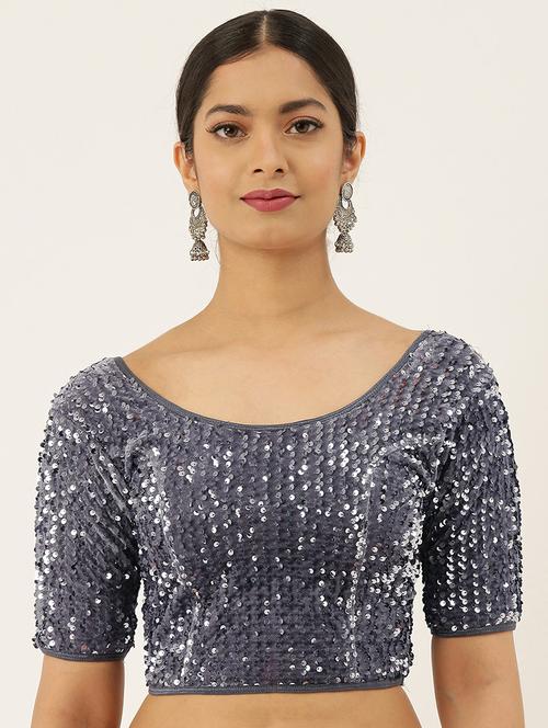grey sequined blouse - 17964959 - Very Small Image - 1