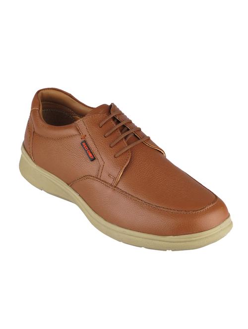 tan leather lace up shoes - 17965149 - Very Small Image - 1