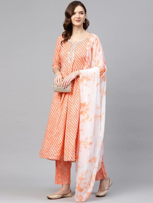 printed kurta pant set - 17968105 - Very Small Image - 1