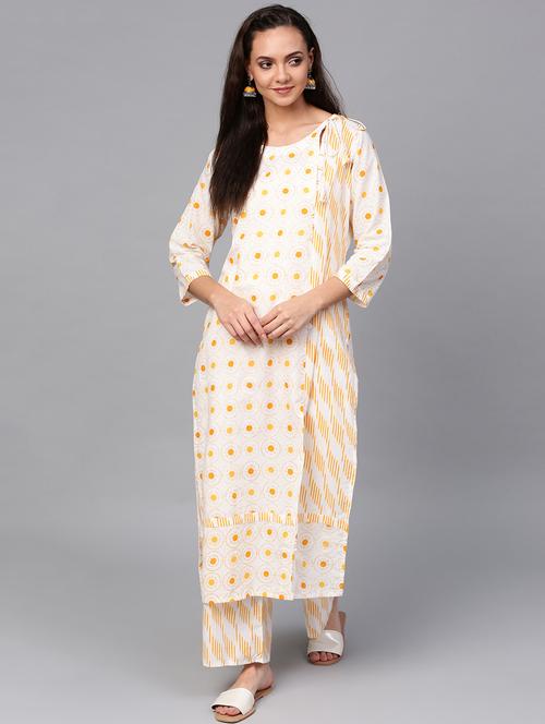 printed kurta palazzo set - 17970310 - Very Small Image - 1