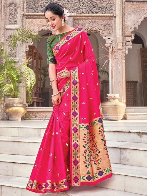 women's banarasi saree - 17970696 - Very Small Image - 1