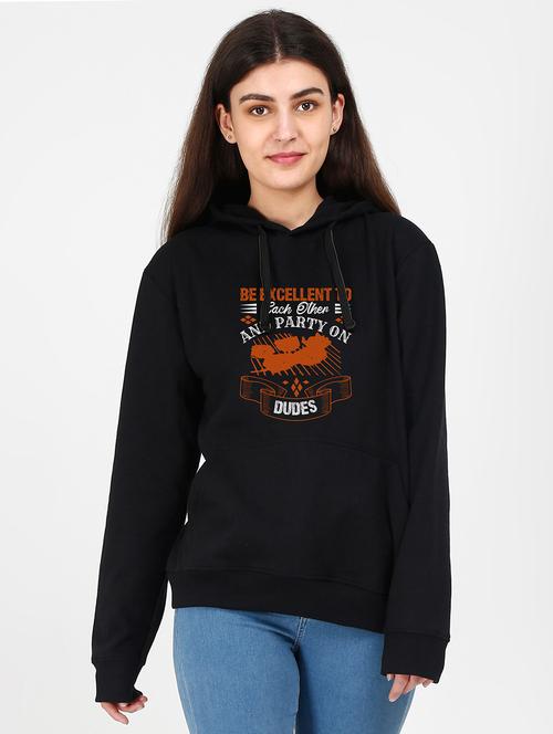 hooded neck graphic sweatshirt - 17971555 - Very Small Image - 1