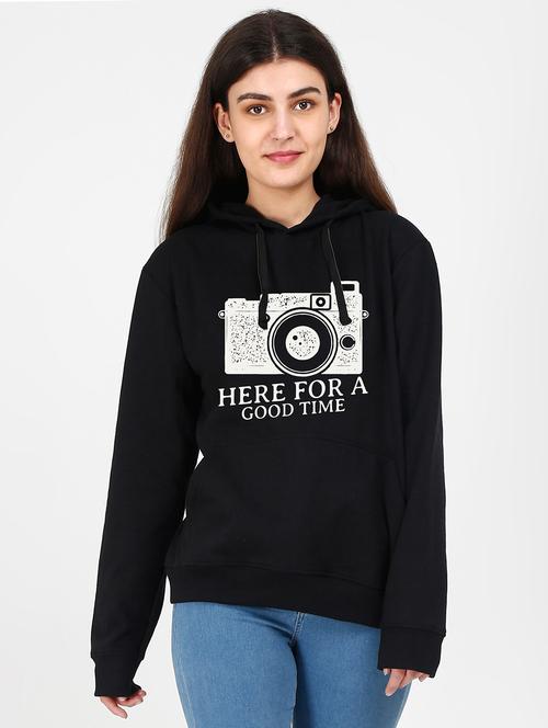 hooded neck graphic sweatshirt - 17971601 - Very Small Image - 1