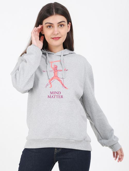 hooded neck graphic sweatshirt - 17971692 - Very Small Image - 1