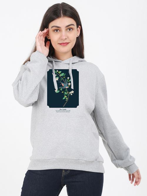 hooded neck graphic sweatshirt - 17971716 - Very Small Image - 1