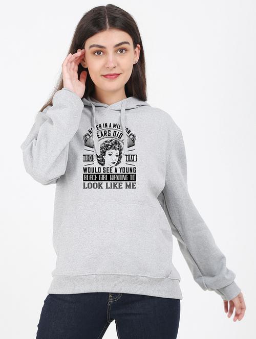 hooded neck graphic sweatshirt - 17971834 - Very Small Image - 1