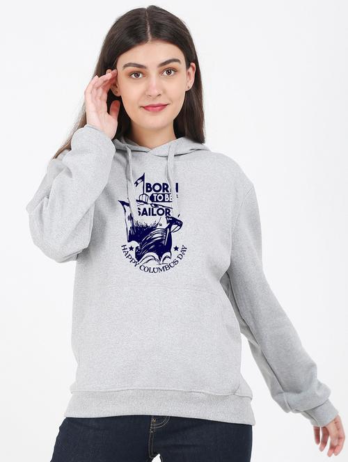 hooded neck graphic sweatshirt - 17971964 - Very Small Image - 1