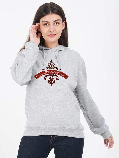 hooded neck graphic sweatshirt - 17972223 - Very Small Image - 1