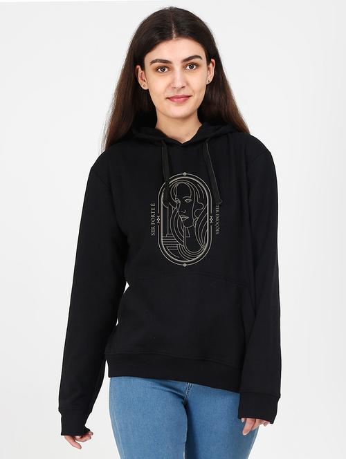 hooded neck graphic sweatshirt - 17972329 - Very Small Image - 1