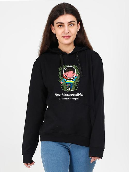 hooded neck graphic sweatshirt - 17972333 - Very Small Image - 1