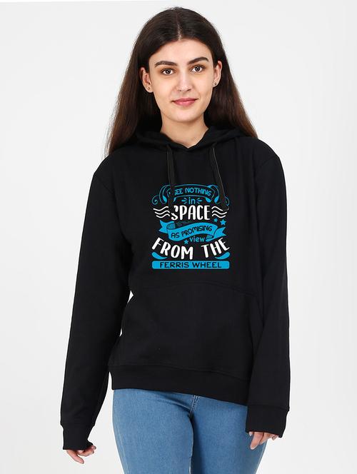 hooded neck graphic sweatshirt - 17972519 - Very Small Image - 1