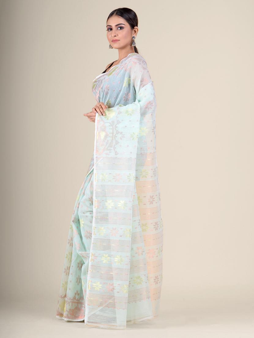 women self design jamdani saree - 17976213 - Standard Image - 3