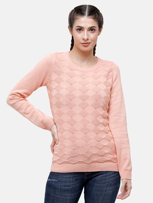round neck solid pullover - 17976967 - Very Small Image - 1