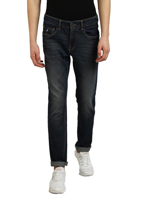 navy blue light washed denim jean - 17977146 - Very Small Image - 1