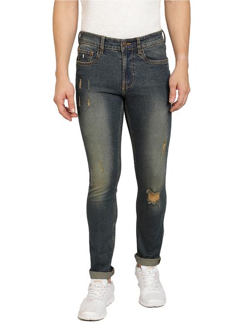 dark blue light washed denim  jean - 17977158 - Very Small Image - 1