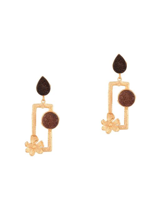 brown copper drop earring - 17981795 - Very Small Image - 1