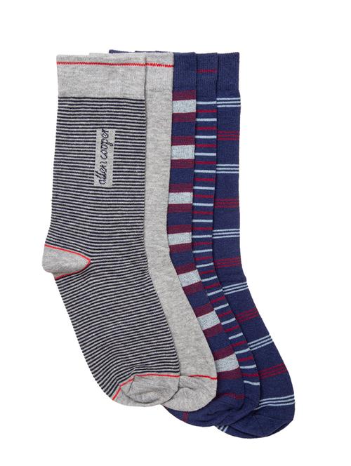 pack of 5 striped above ankle length socks - 17982476 - Very Small Image - 1