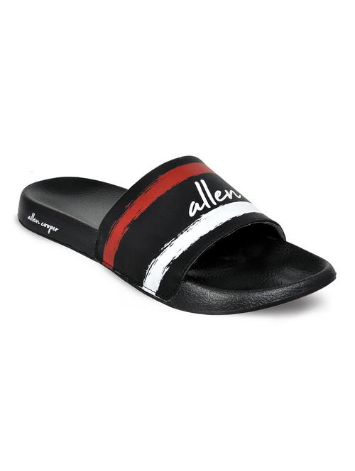 black rubber slip on slippers - 17982487 - Very Small Image - 1