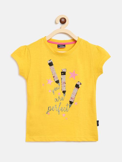 yellow printed regular top - 17983398 - Very Small Image - 1