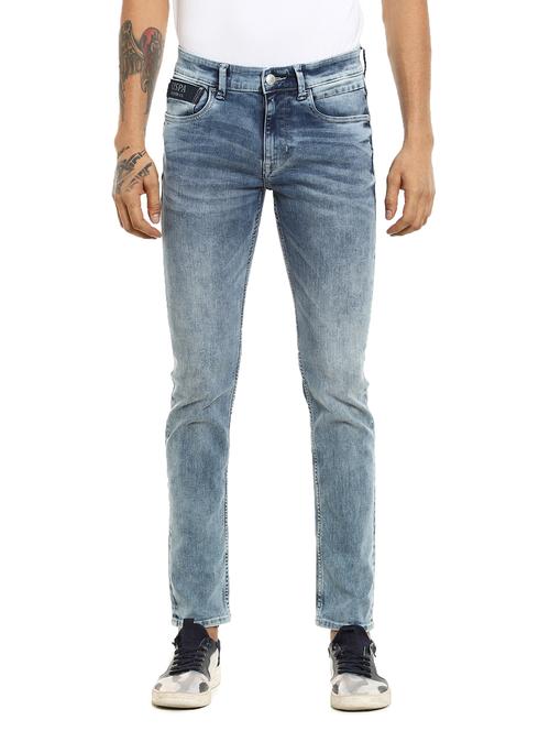 blue stone washed denim jeans - 17983485 - Very Small Image - 1